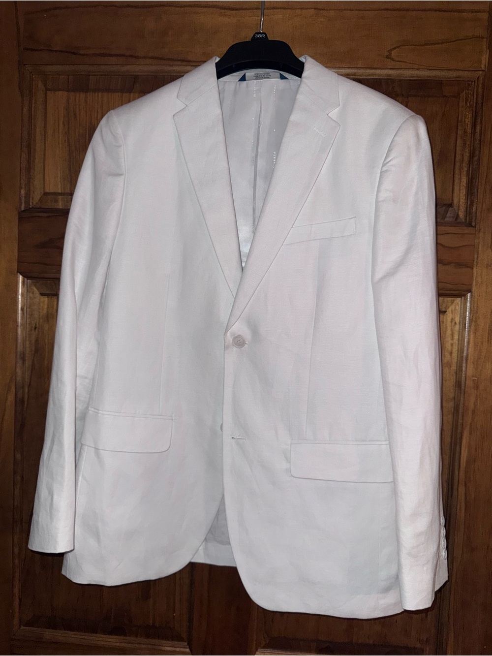 Perry Ellis White Single-Breasted Blazer